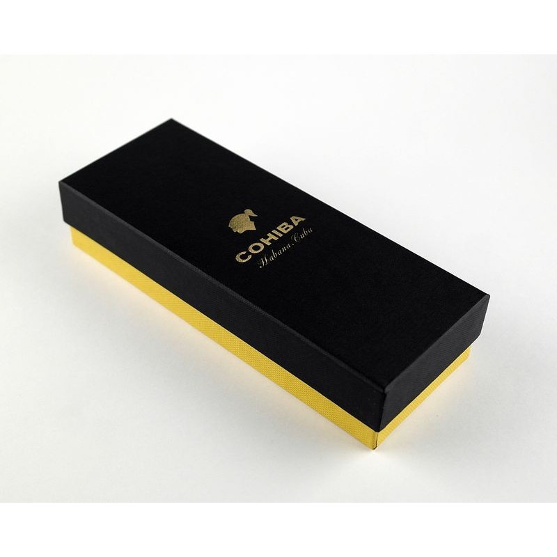 Регулируемый кожаный портсигар COHIBA на 2 сигары